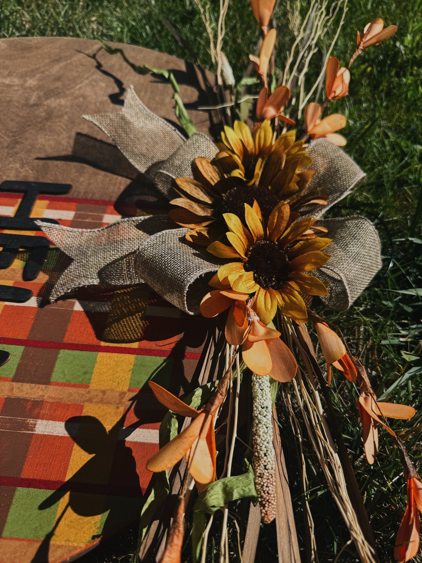 "Hello Fall" Hand-painted Wreath