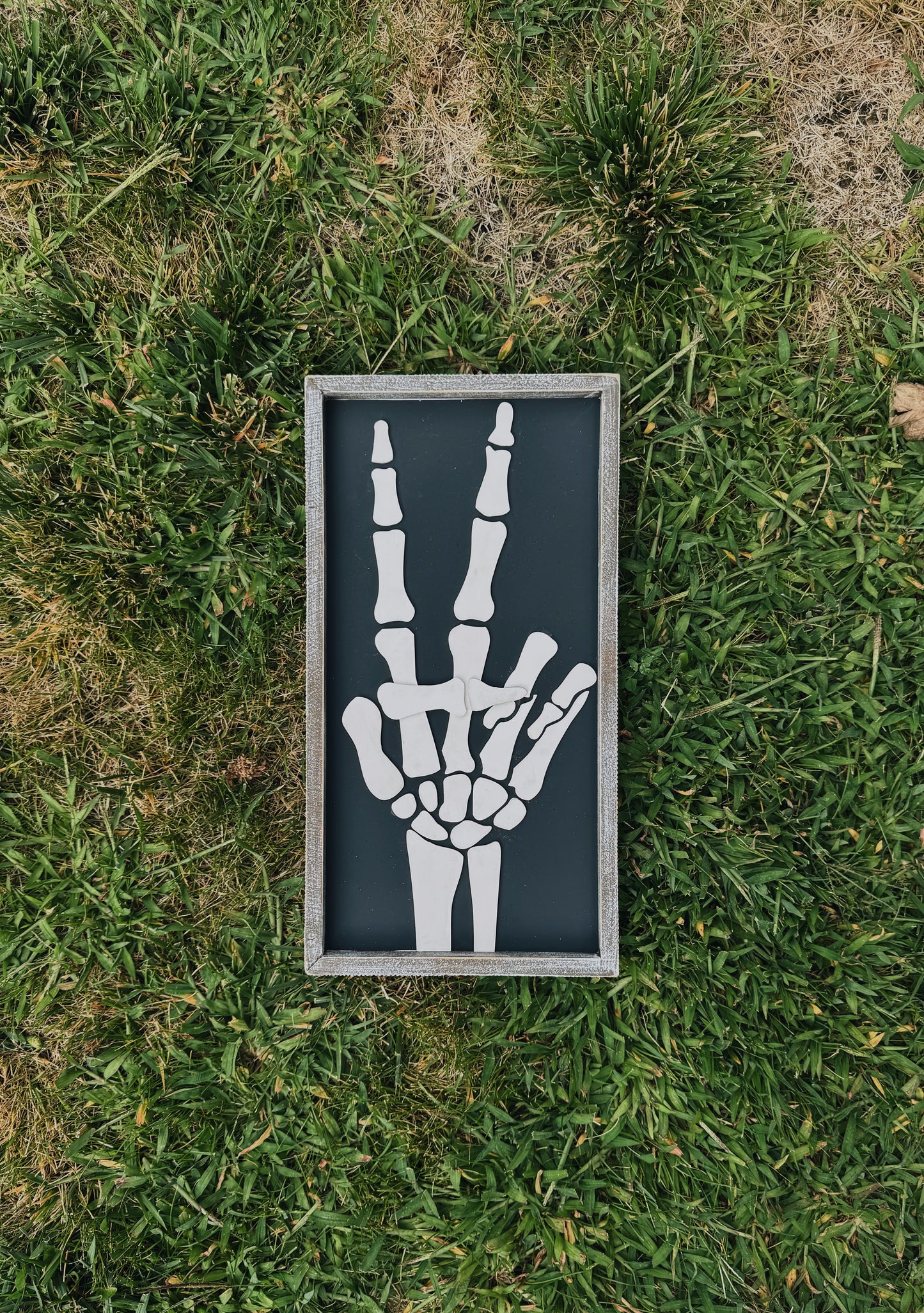Skeletal Peace Hand- Bone Chillingly Cool