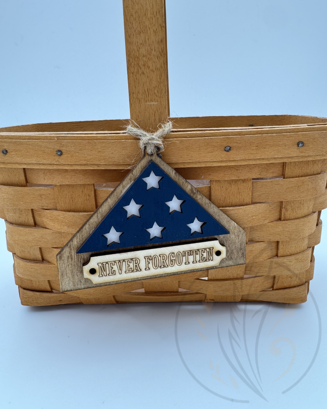 Never Forgotten Folded Flag Tag