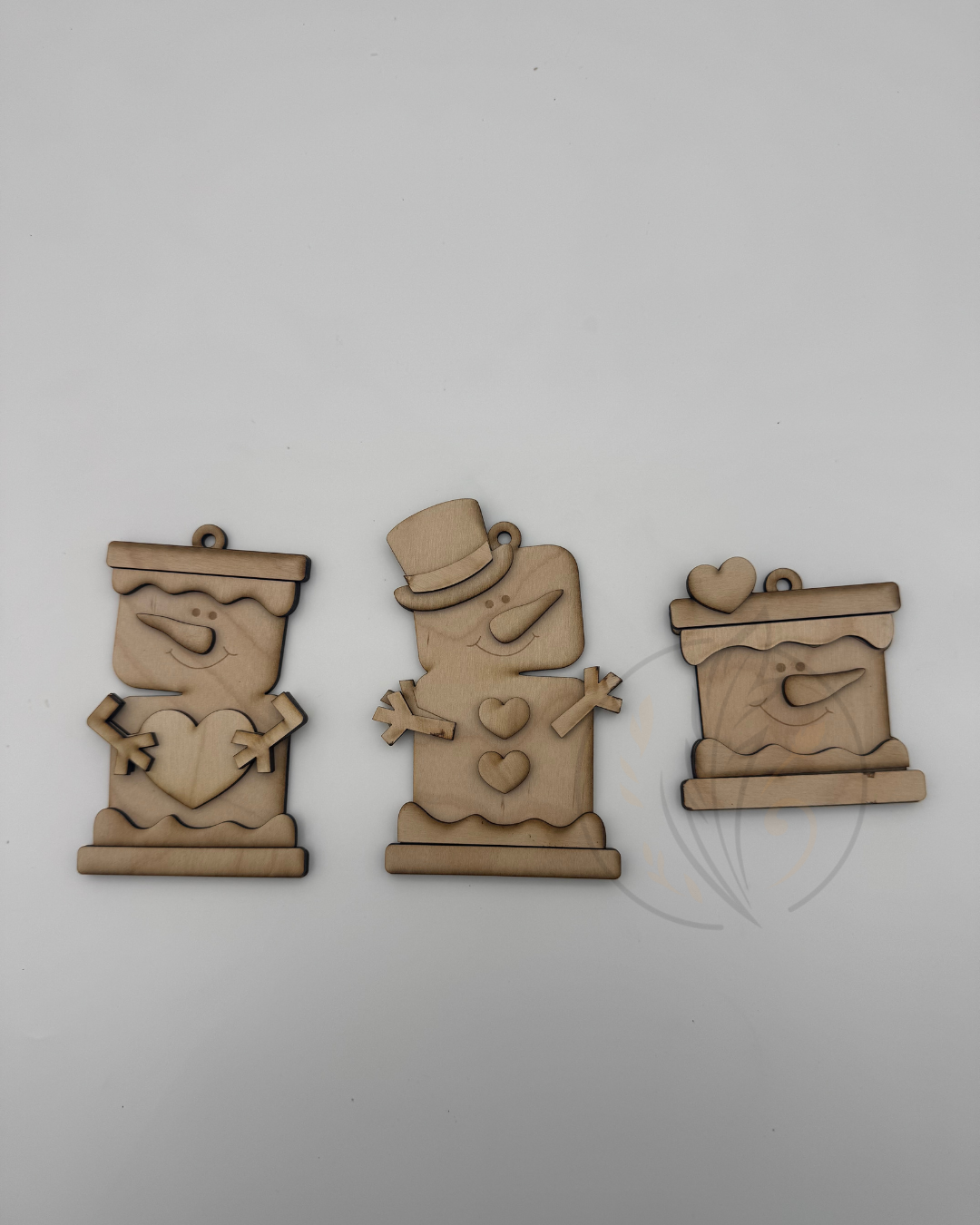 Smores Snowman Ornaments