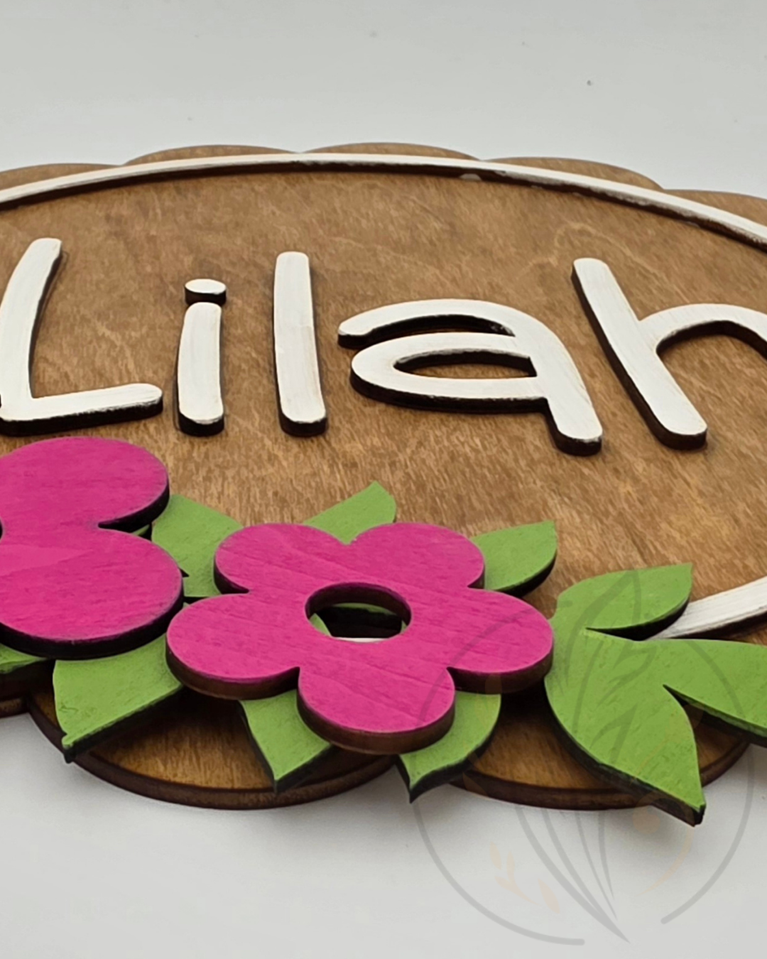 Custom Child's Floral Room Sign