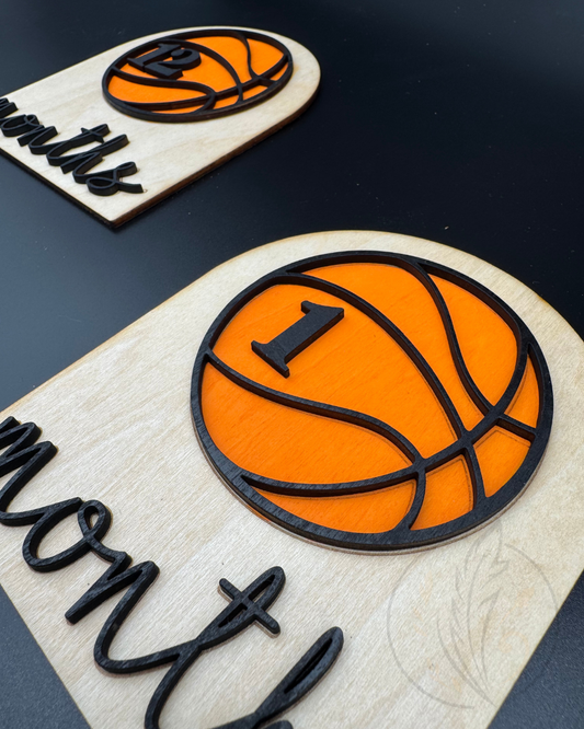 Basketball Monthly Milestone Cards