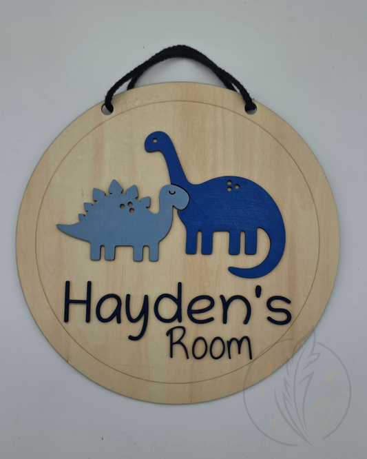 Custom Dino Name Sign