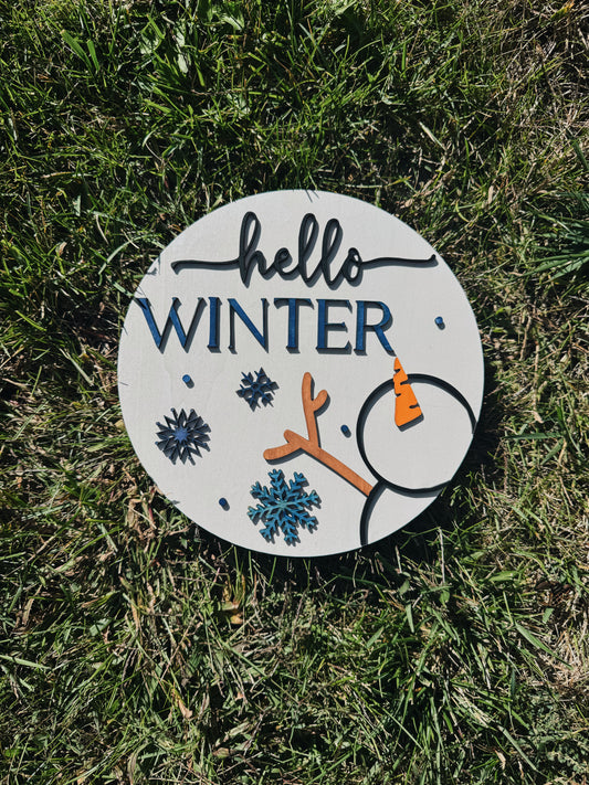 Snowman Sign