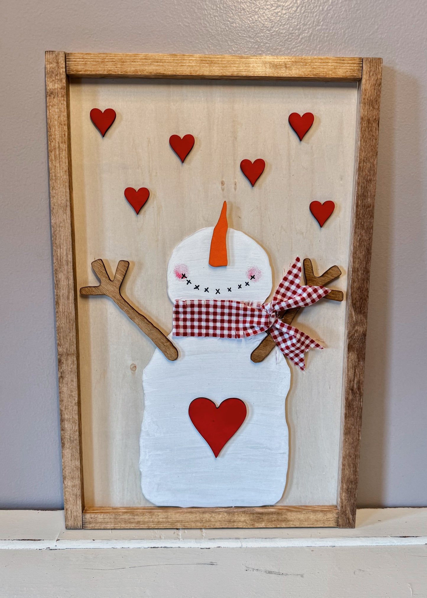 Snowman Hearts