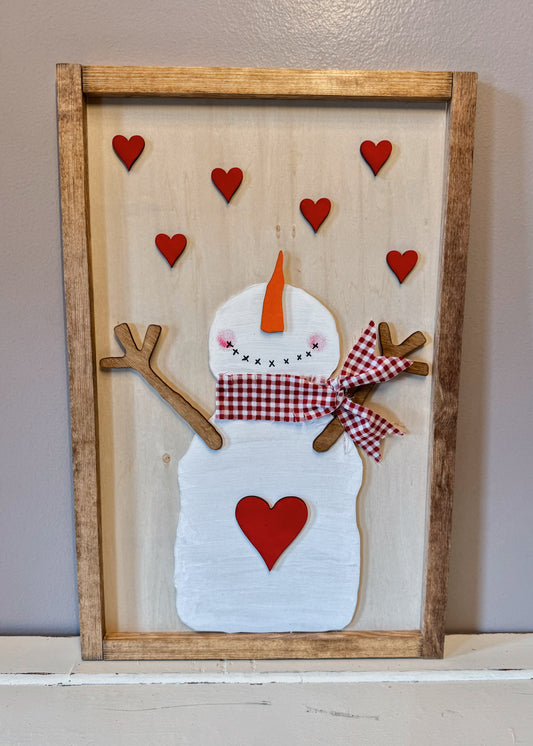 Snowman Hearts