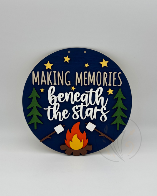 Making Memories Camping Sign