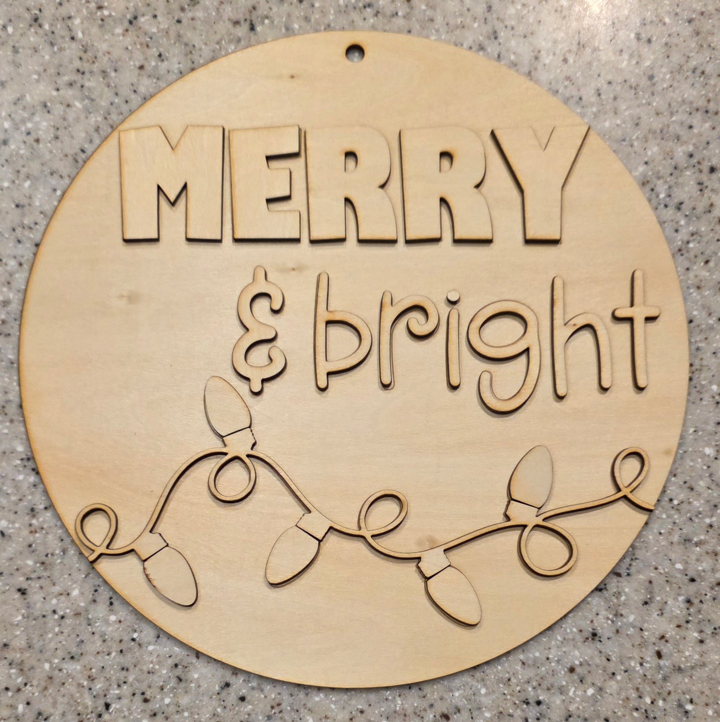 Merry & Bright Door Hanger