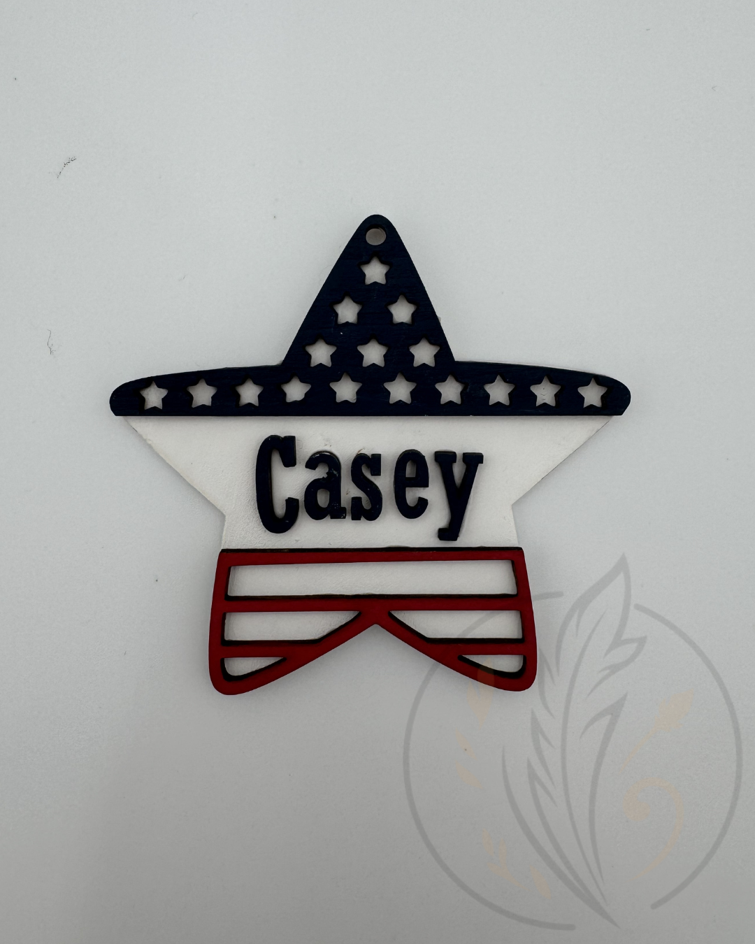 Stars & Stripes Personalized Tag
