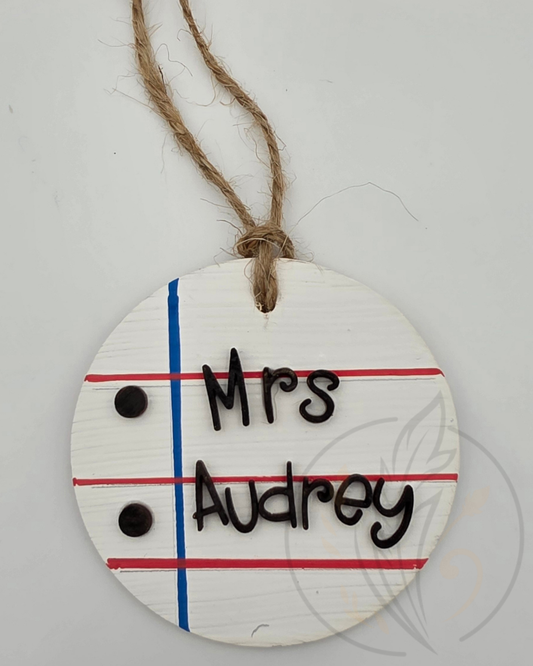 Customizable Teacher Tag