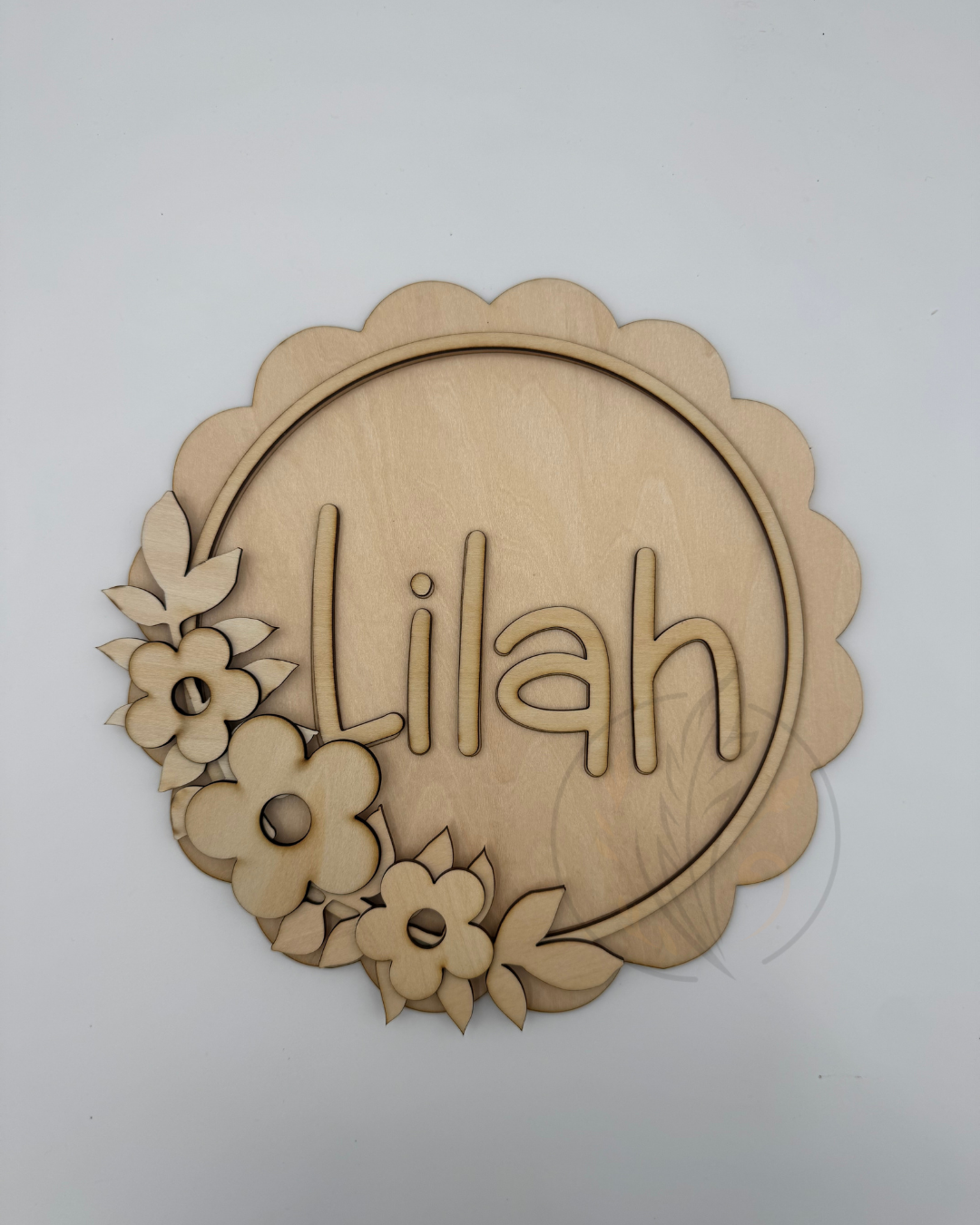 Custom Child's Floral Room Sign